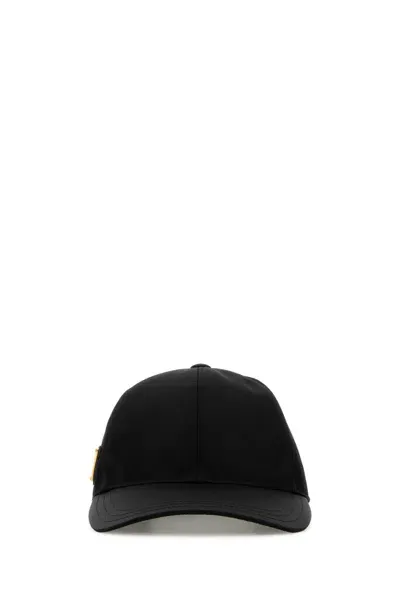 Prada Black Nylon Baseball Cap