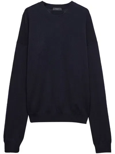 Prada Cashmere Sweater In Blue