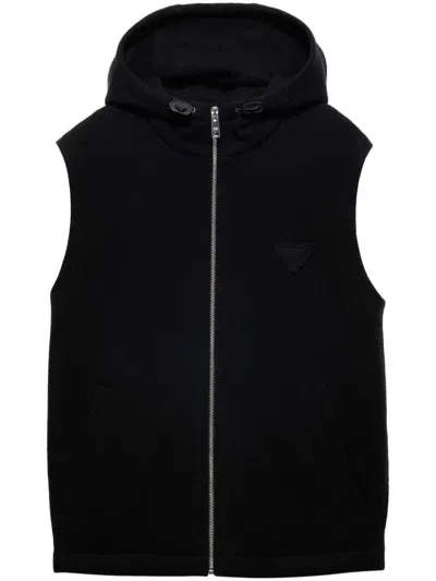 Prada Cashmere Vest In Black