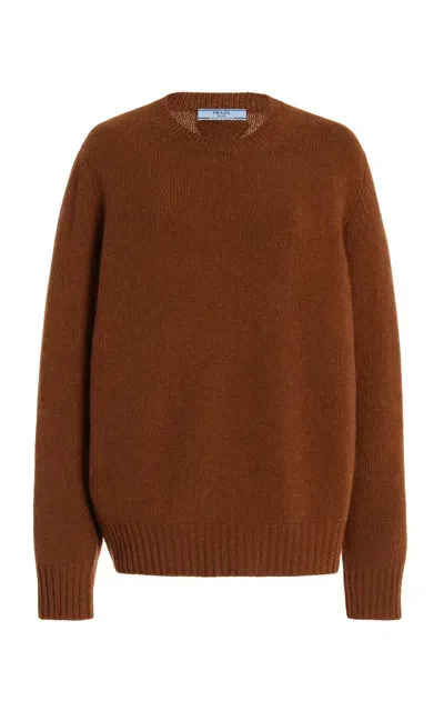 Prada Cashmere-wool Top In Brown