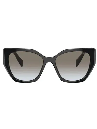 Prada Cat-eye Frame Sunglasses In Schwarz