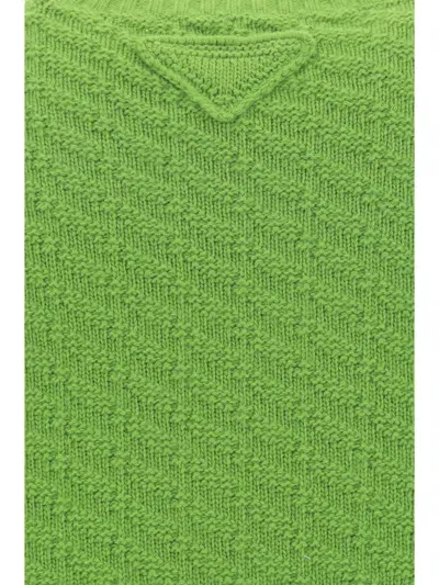 Prada Cneck Sweater In Green