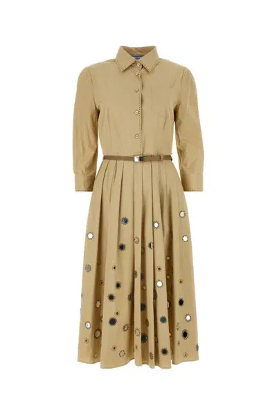 Prada Dress In Beige O Tan