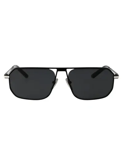 Prada Eyewear Aviator Sunglasses In Black