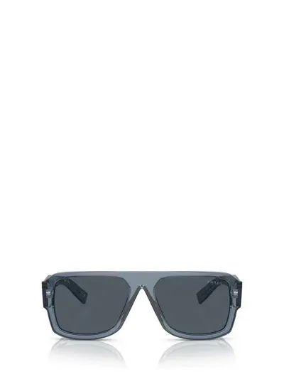 Prada Eyewear Rectangular Frame Sunglasses In Grey