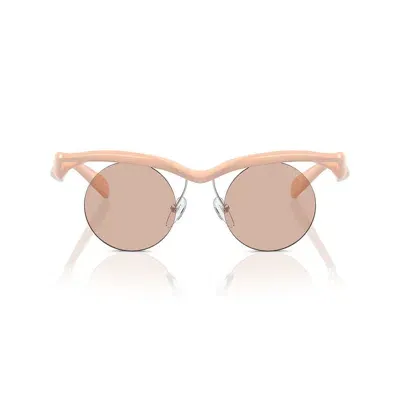 Prada Eyewear Round Frame Sunglasses In Pink