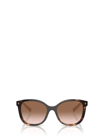 Prada Tortoiseshell-effect Tinted Sunglasses In Multi