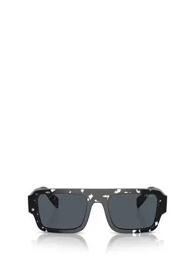 Prada Eyewear Square Frame Sunglasses In Tortoise Black Crystal