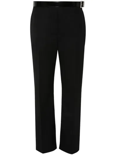 Prada Gabardine Trousers In Black