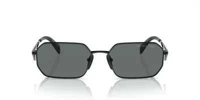 Prada Geometric Frame Sunglasses In 1ab5z1