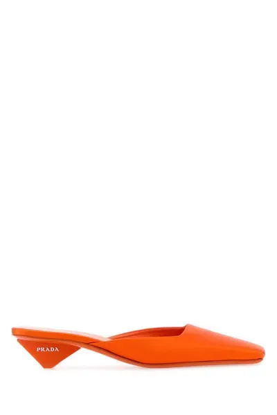 Prada Heels In Orange