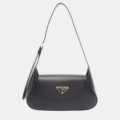 Pre-owned Prada Leather Black City Calf Shoulder Bag