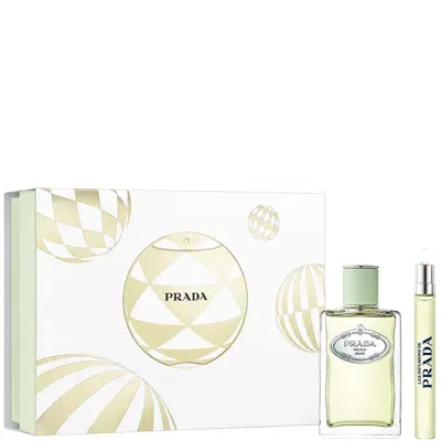 Prada Les Infusions Iris Eau De Parfum 100ml Gift Set In White