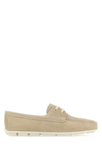 Prada Loafers In Beige O Tan