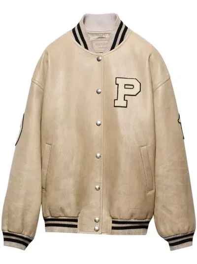 Prada Jackets In Neutrals