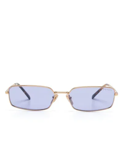 Prada Sonnenbrille Mit Logo In Gold