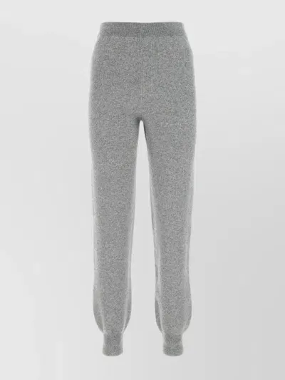 Prada Luxe Cashmere Knit Joggers In Gray