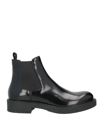 Prada Man Ankle Boots Black Size 11 Soft Leather