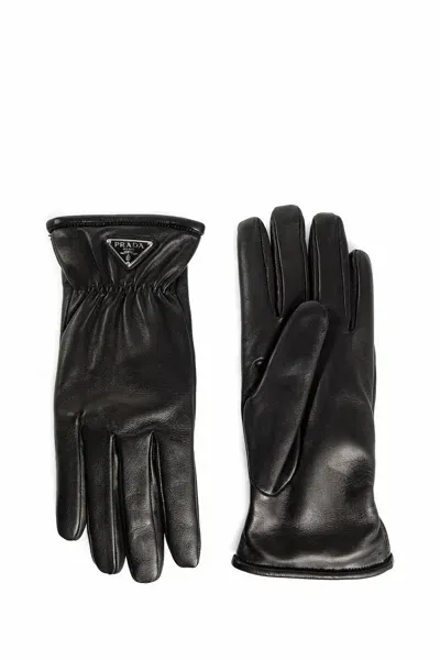 Prada Man Black Gloves