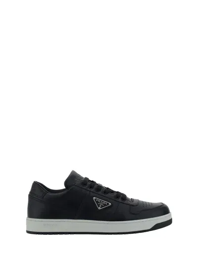 Prada Men Downtown Sneakers In Black