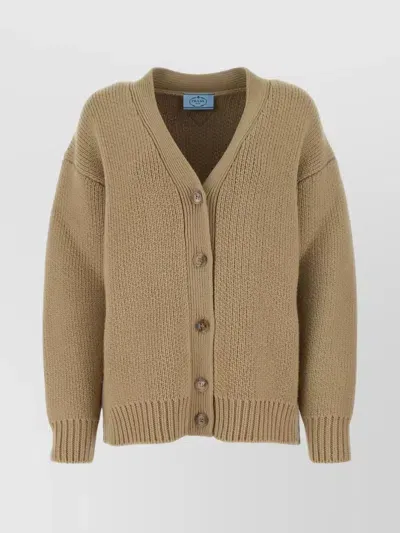 Prada Cardigan-38 Nd  Female In Brown