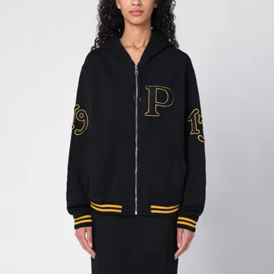 Prada Oversized Black Cotton Sweatshirt