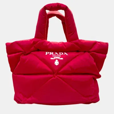 Pre-owned Prada Padded Re Nylon Red Handbag