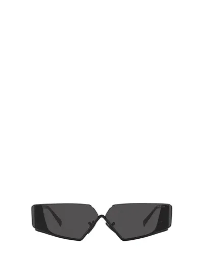 Prada Geometric-frame Sunglasses In Black