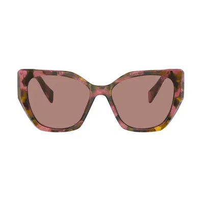 Prada Pr19zs Symbole 18n10d Havana Rosa/ Marrone Sunglasses In Lite Brown