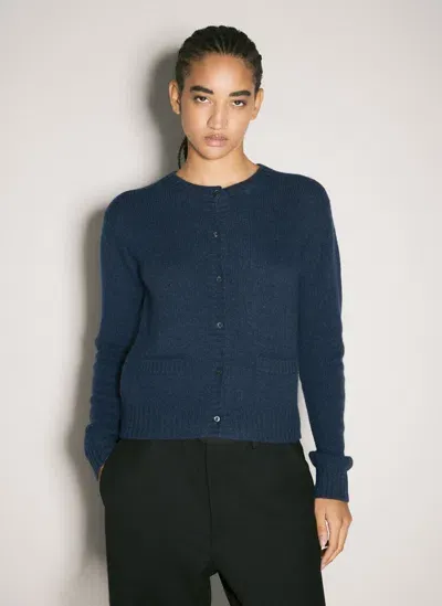 Prada Re-cashmere Cardigan In Blue