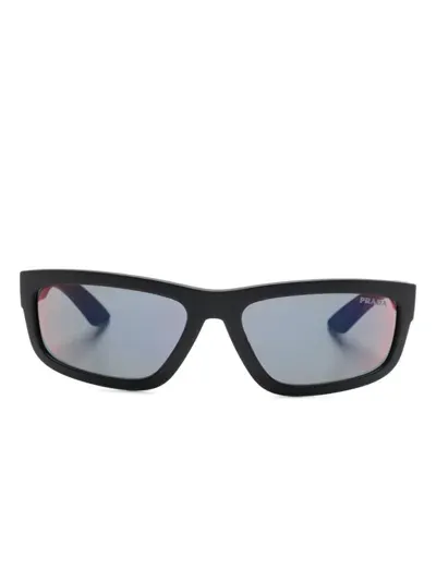 Prada Rectangle-frame Sunglasses In Black