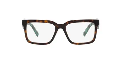 Prada Rectangular Frame Glasses In Tortoise