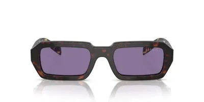 Prada Rectangular Frame Sunglasses In 17n50b