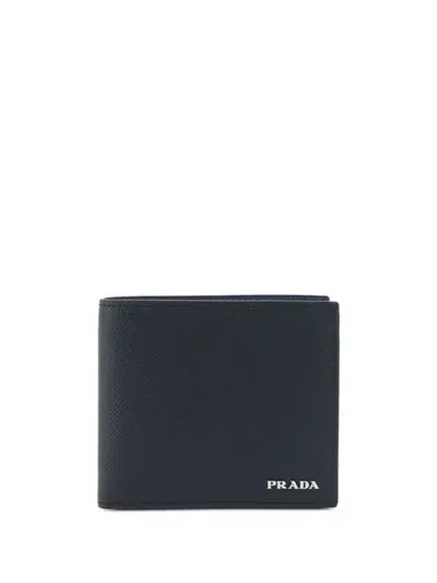 Prada Saffiano Leather Wallet In Black