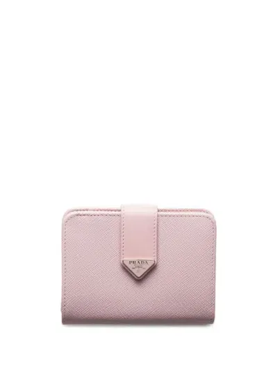 Prada Saffiano Wallet In Pink