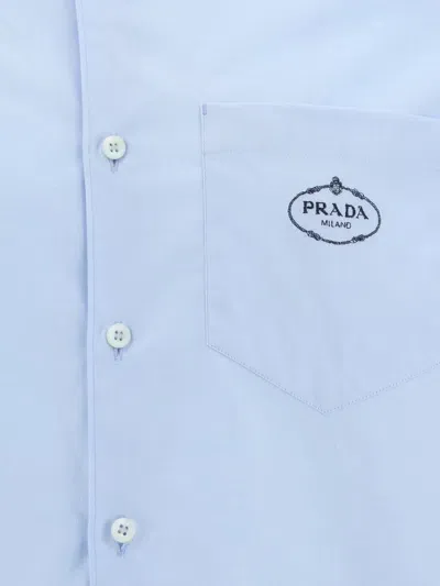 Prada Shirts In Cielo