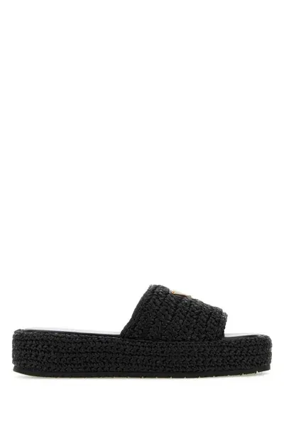 Prada Slippers In Black