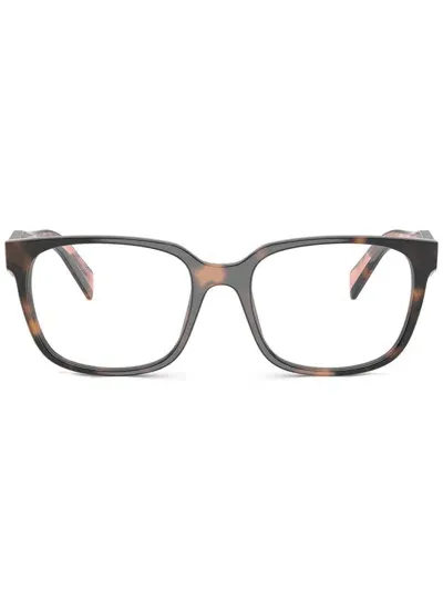 Prada Square-frame Glasses In Brown