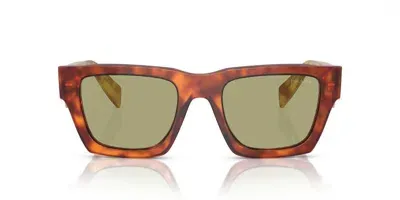 Prada Square Frame Sunglasses In 11p60c