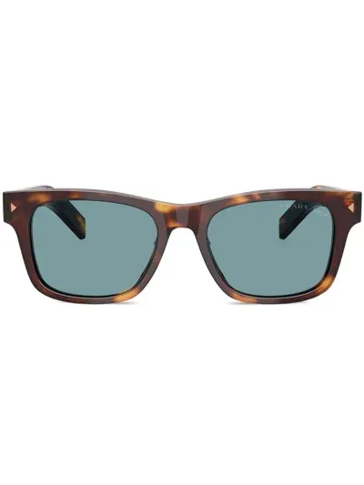 Prada Square-frame Sunglasses In Green