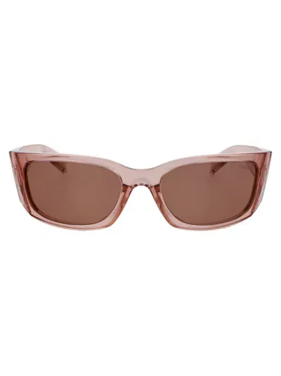 Prada Sunglasses In 19q10d Transparent Peach