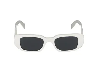 Prada Sunglasses In White Talc