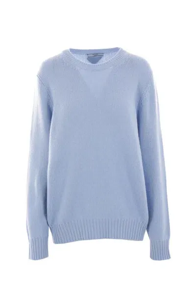 Prada Sweaters In Clear Blue