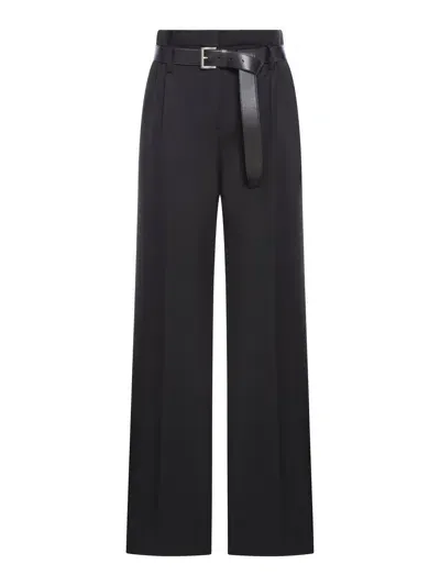 Prada Trousers With Belt In Black