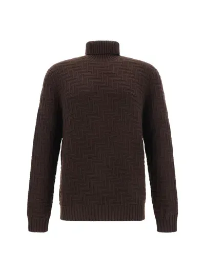 Prada Turtleneck Sweater In Multicolor