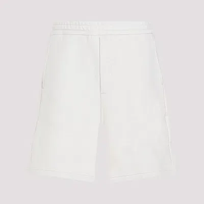 Prada Light Pink Cotton Bermuda Shorts In White