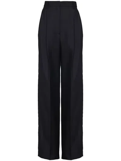 Prada Wide-leg Tailored Trousers In Blue