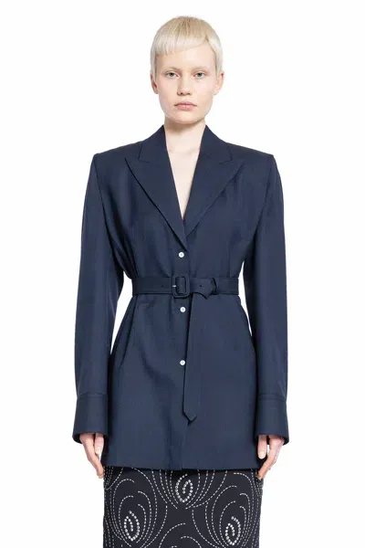 Prada Woman Blue Blazers