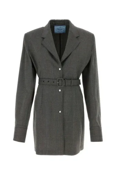 Prada Woman Multicolor Wool Blazer