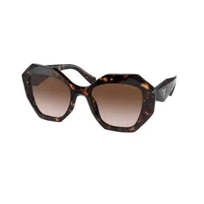 Prada Pr 16ws Tortoise Sunglasses In Brown Gradient